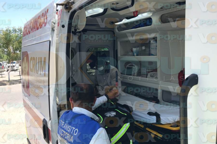 choque de motociclistas en Victoria