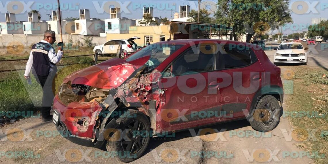 choque fuerte en Victoria