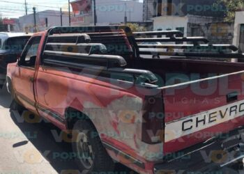 choque por alcance en centro de Ciudad Victoria