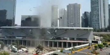 desprende techumbre estación CDMX