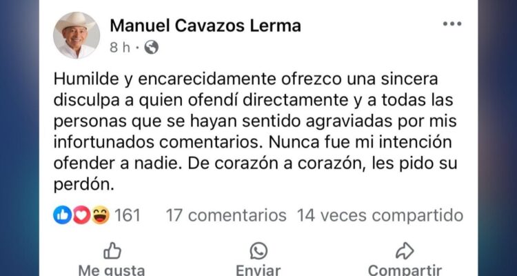 disculpa pública en Ciudad Victoria