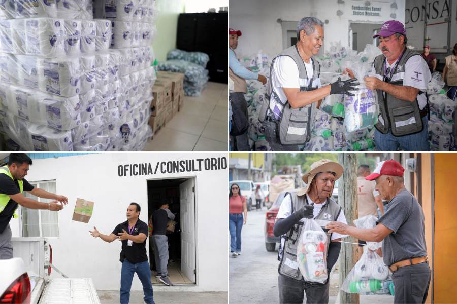 entrega de apoyos de DIF a Reynosa