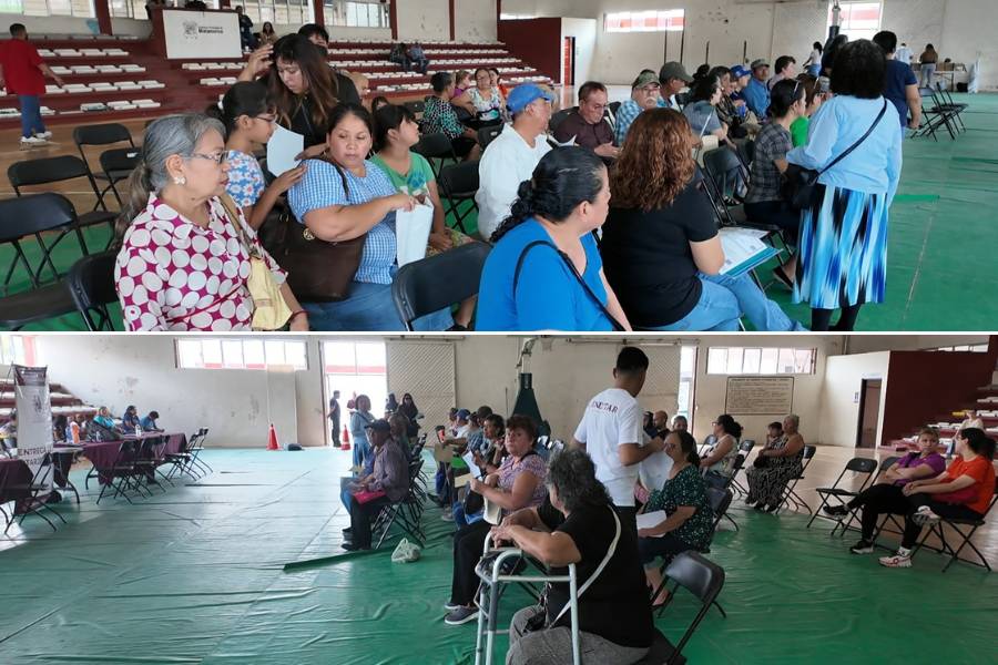 entrega de tarjetas del Bienestar en Matamoros