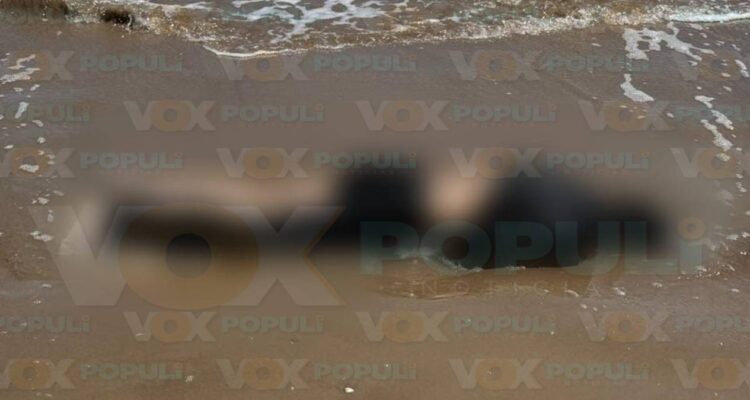 hallazgo de cuerpo en playa Bagdad