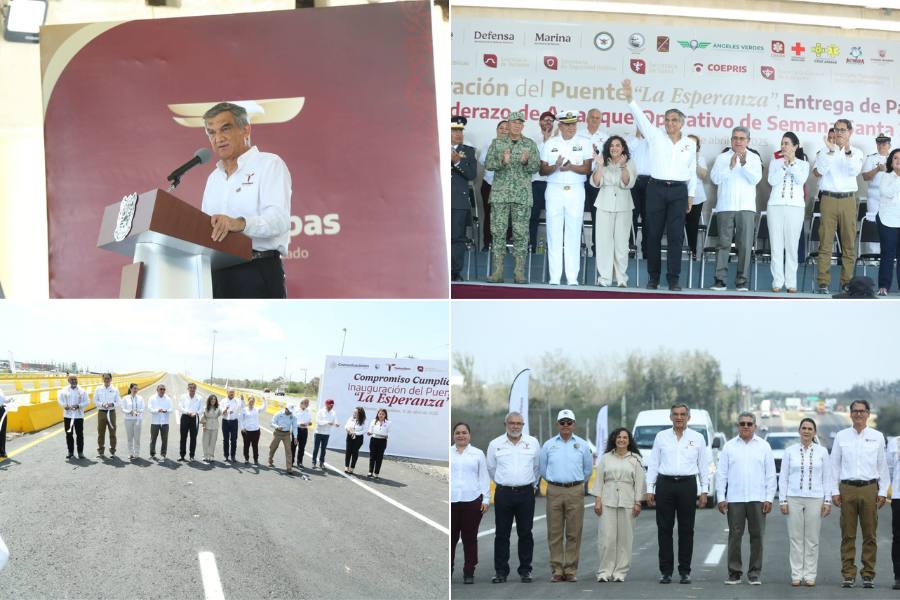 inauguración del puente La Esperanza en Altamira