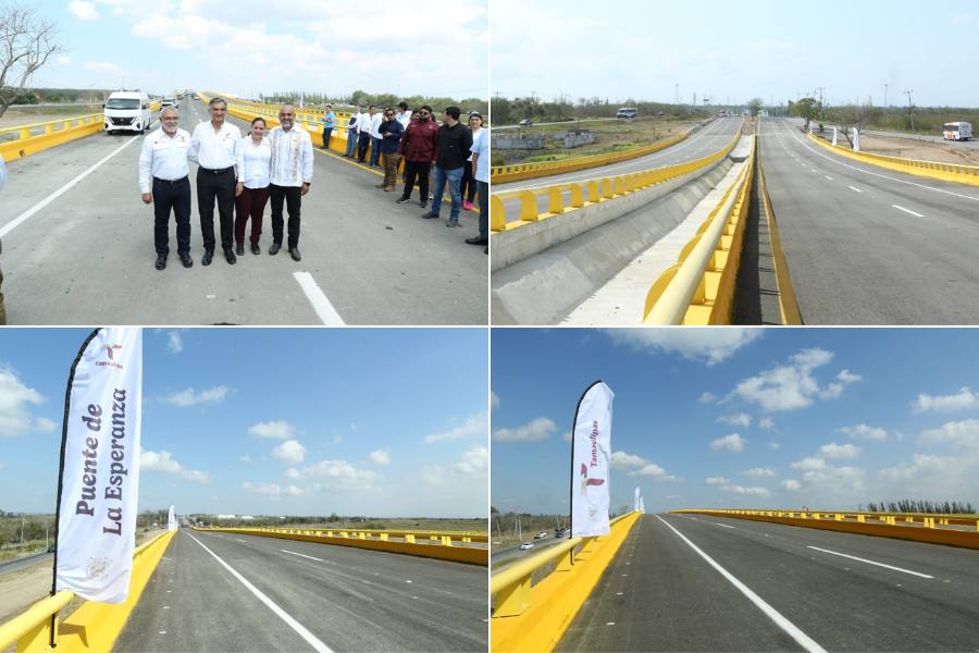 inauguración del puente La Esperanza en Altamira