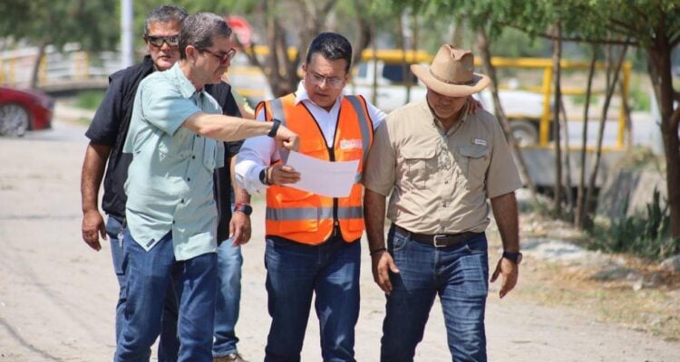 limpieza de dren pluvial en Ciudad Victoria