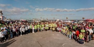 limpieza en la Playa Bagdad