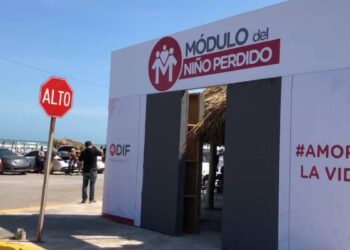 módulos del niño perdido en Matamoros