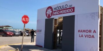 módulos del niño perdido en Matamoros