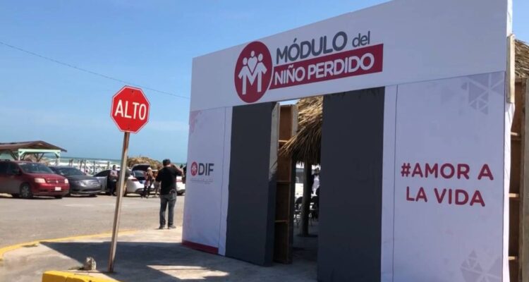 módulos del niño perdido en Matamoros