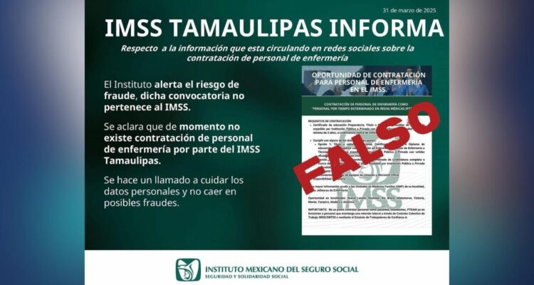 oferta de empleo falsa del IMSS