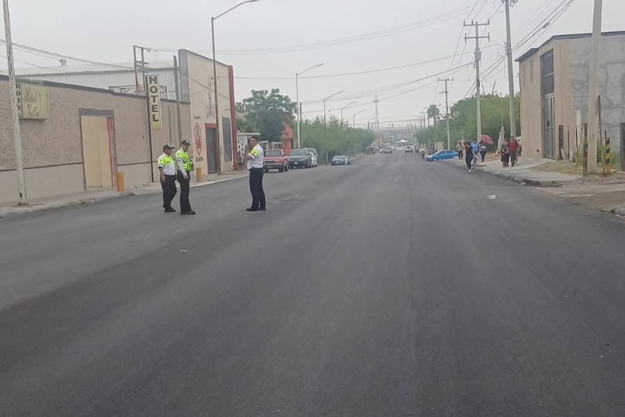 reencarpetado de Francisco Villa de Nuevo Laredo