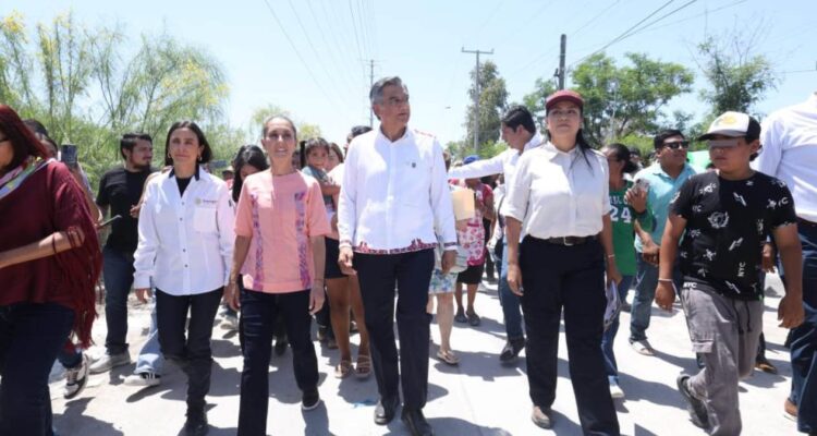sheinbaum y villarreal en reynosa
