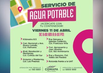 suspenden servicio de agua en Nuevo Laredo