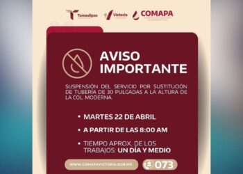 suspensión de agua en Ciudad Victoria