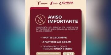 suspensión de agua en Ciudad Victoria