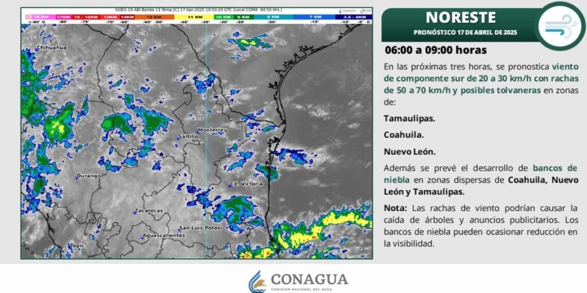 ¿Cómo estará el clima en Tamaulipas este jueves 17 de abril