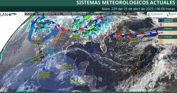 ¿Cuáles estados tendrán lluvias puntuales fuertes este viernes?