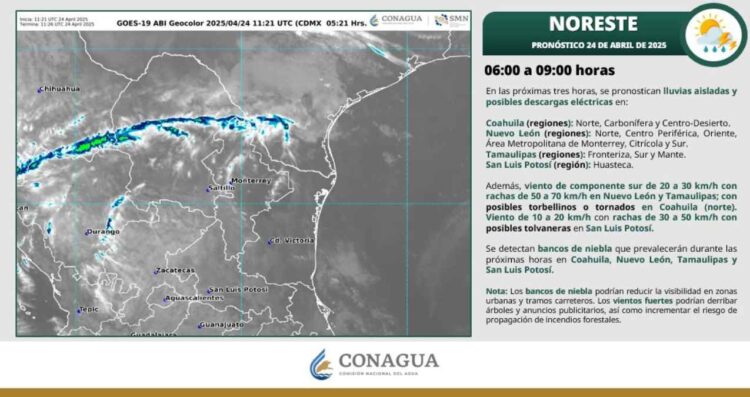 ¿Habrá en Tamaulipas lluvias y temperaturas de hasta 40 grados, según SMN?