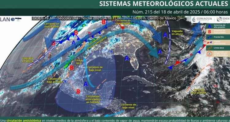 ¿Habrá lluvias y vientos fuertes este viernes 18 de abril?