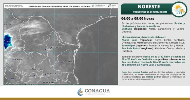 ¿Lluvia o calor? Así estará el clima este sábado 26 de abril en Tamaulipas