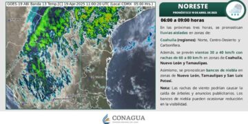 ¿Se esperan chubascos en Tamaulipas este sábado 19 de abril por el Frente Frío 39?