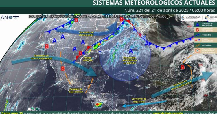 ¿Se prevén lluvias fuertes para este lunes 21 de abril?