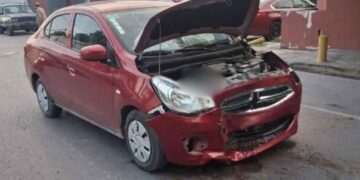 Abuelita choque Nuevo Laredo