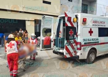 Abuelito cae de su bicicleta y queda herido en Ciudad Victoria, Tamaulipas