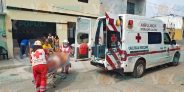 Abuelito cae de su bicicleta y queda herido en Ciudad Victoria, Tamaulipas