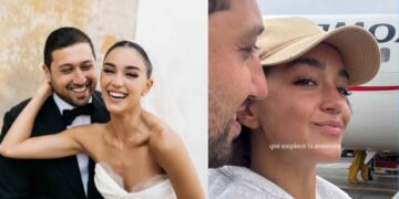 Ale Capetillo y Nader Shoueiry inician su luna de miel en la Riviera Maya