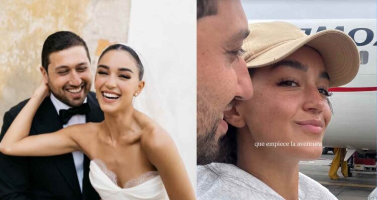 Ale Capetillo y Nader Shoueiry inician su luna de miel en la Riviera Maya
