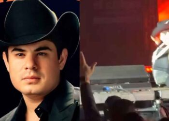 Alfredo Olivas sufre aparatosa caída durante concierto en Los Mochis