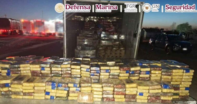 Arrestan a presunto integrante del Cártel de Sinaloa con 2.1 millones de dosis de cocaína en San Luis Río Colorado, Sonora