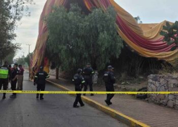 Así fue el momento en que cayó el globo aerostático en San Martín de las Pirámides, Edomex
