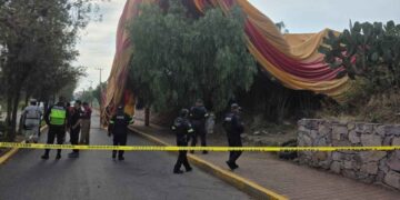 Así fue el momento en que cayó el globo aerostático en San Martín de las Pirámides, Edomex