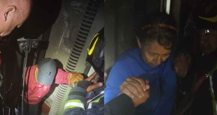 Así fue rescatado el grupo de personas que quedó atrapado en un elevador de la Torre Latinoamericana de la Ciudad de México