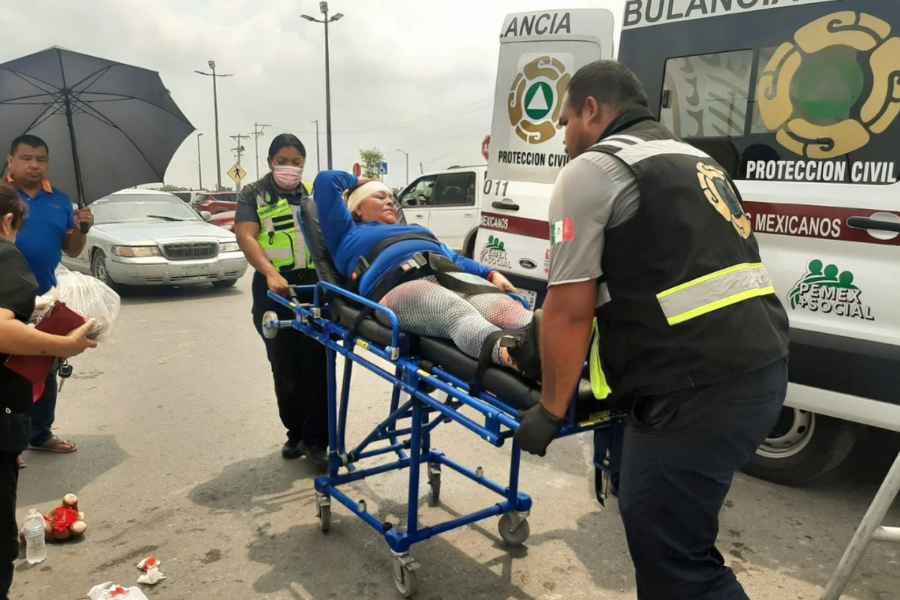 Atropellan a mujer de la tercera edad en el estacionamiento de un supermercado en Matamoros, Tamaulipas
