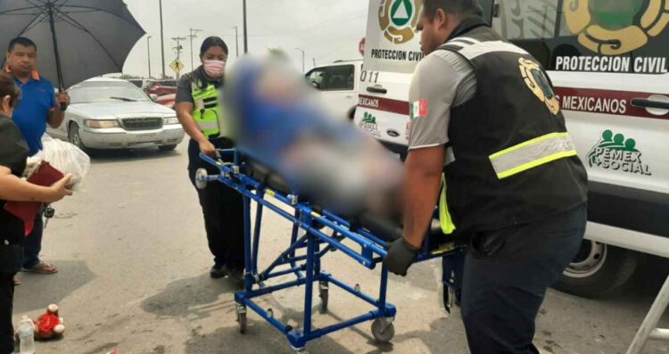 Atropellan a mujer de la tercera edad en el estacionamiento de un supermercado en Matamoros, Tamaulipas