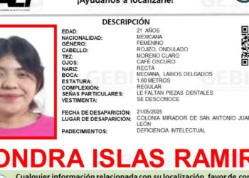Autoridades buscan a una jovencita que se encuentra desaparecida en Juárez, Nuevo León