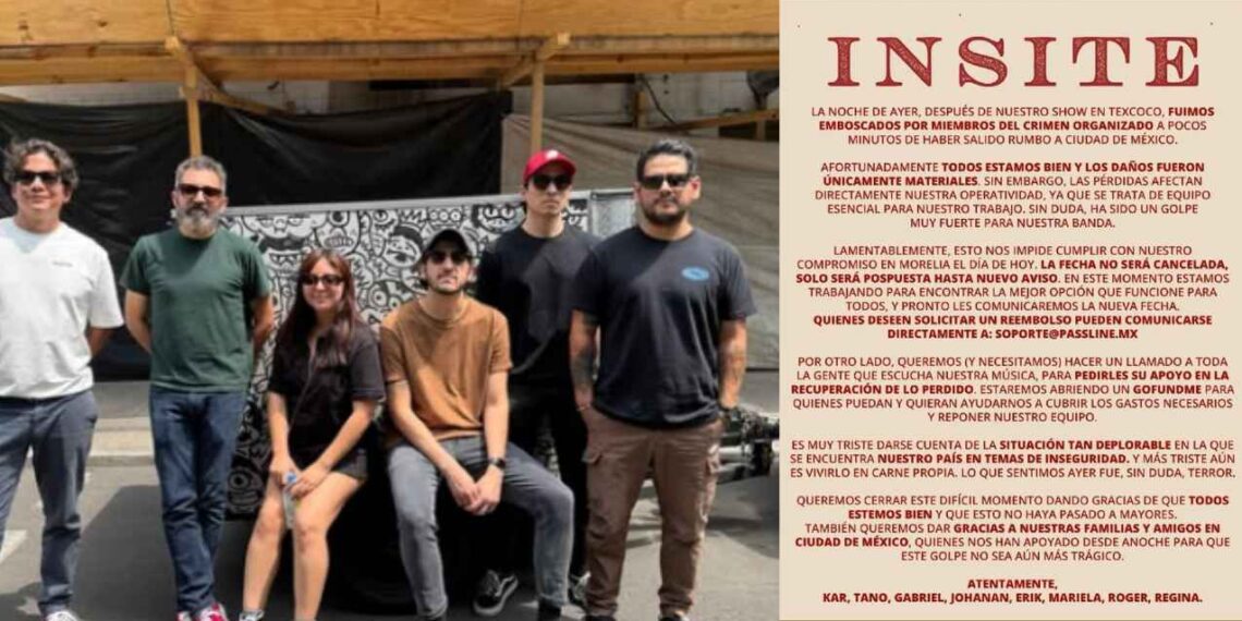 Banda denuncia robo Texcoco