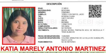 Buscan a Katia Marely Antonio Martínez, jovencita desaparecida en Guadalupe, Nuevo León