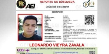 Buscan a Leonardo Vieyra, joven desaparecido en San Pedro, Nuevo León