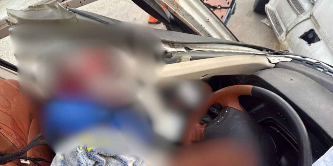 operador de tráiler herido Nuevo Laredo