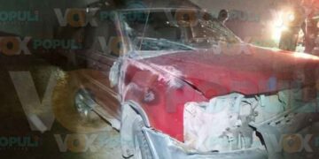 Choque en el Segundo Anillo Periférico deja dos lesionados en Nuevo Laredo, Tamaulipas