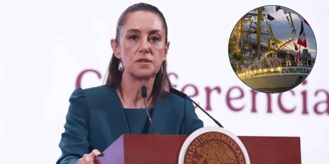 Claudia Sheinbaum calificó de ‘mezquinos’ a quienes han criticado a la Secretaría de Marina por el accidente del buque “Cuauhtémoc” en Nueva York