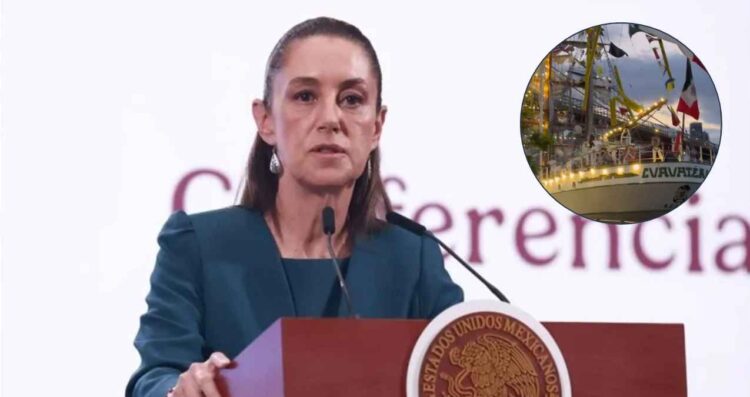 Claudia Sheinbaum calificó de ‘mezquinos’ a quienes han criticado a la Secretaría de Marina por el accidente del buque “Cuauhtémoc” en Nueva York