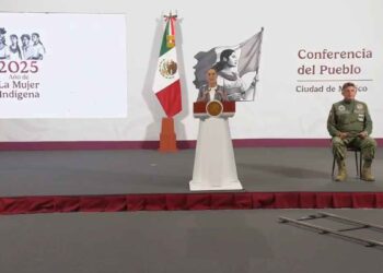 Claudia Sheinbaum realiza su conferencia sin la presencia de medios de comunicación tras la protesta de la CNTE en el Palacio Nacional