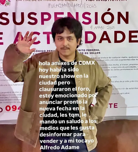 Clausuran foro y se cancela concierto de Macario Martínez en la capital